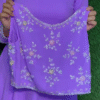 Stylish Floral Printed Designer Gown Kurti with Dupatta - Image 2