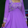 Stylish Floral Printed Designer Gown Kurti with Dupatta - Image 3
