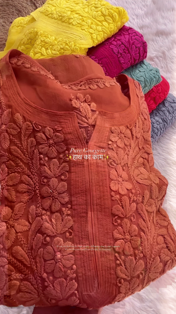 Elegant Handcrafted Georgette Kurtis: Perfect for Every Occasion